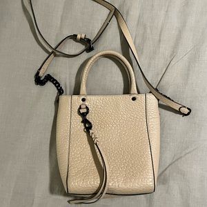 REBECCA MINKOFF Chain Tote Crossbody Bag - White
